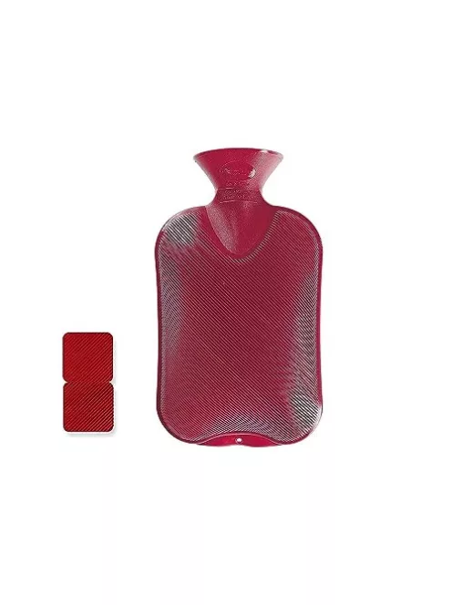 Fashy 2 literes áfonyás dupla bordázott melegvizes palack OUTLET termék