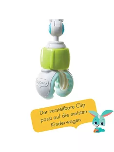   Tiny Love Sunny Stroll játszóív interaktív csörgő játékkal, 0 hónapos kortól használható, rugalmas univerzális csipeszekkel a legtöbb babakocsihoz OUTLET termék