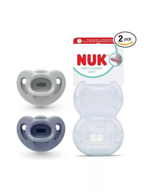 Nuk first choice soft 0-6 M  szürke színű OUTLET termék