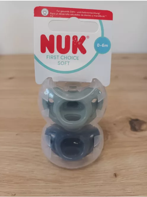 Nuk first choice soft 0-6 M  szürke színű OUTLET termék