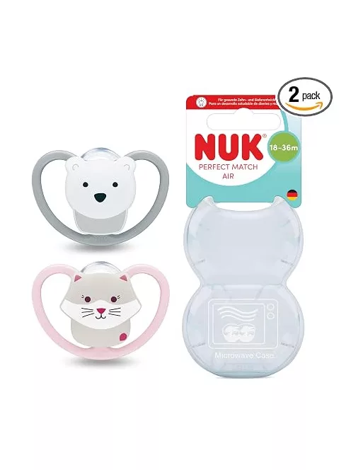 Nuk perfect match air 18-36 M (cica és maci) OUTLET termék