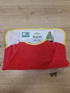 Playshoes piros  hosszú ujjú előke, OUTLET termék