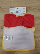 Playshoes piros  hosszú ujjú előke, OUTLET termék