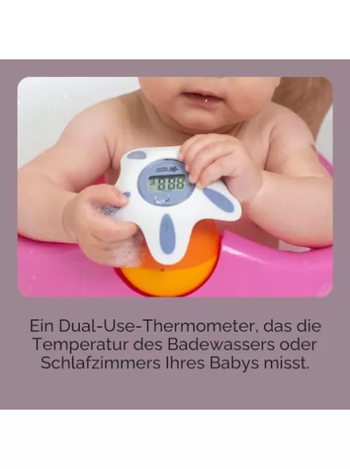 Tommee Tippee InBath digitális hőmérő babafürdőhöz és gyerekszobához, vízálló,könnyen leolvasható LCD kijelzővel OUTLET termék