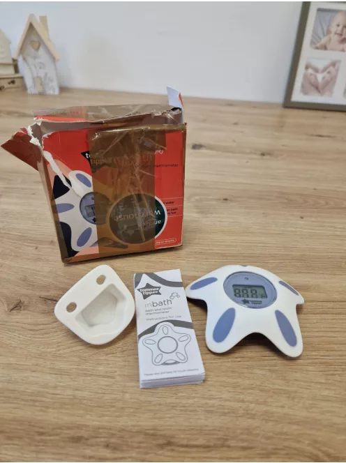 Tommee Tippee InBath digitális hőmérő babafürdőhöz és gyerekszobához, vízálló,könnyen leolvasható LCD kijelzővel OUTLET termék