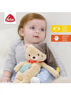   Fehn Bruno maci plüssjáték – puha teddy maci, babáknak és kisgyermekeknek 0 hónapos kortól OUTLET termék