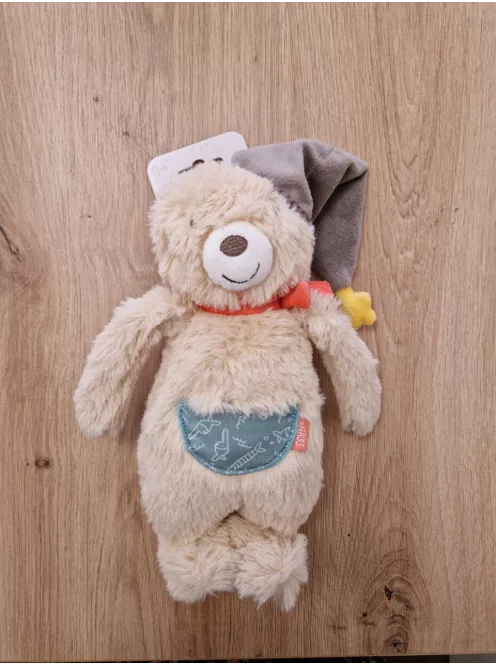 Fehn Bruno maci plüssjáték – puha teddy maci, babáknak és kisgyermekeknek 0 hónapos kortól OUTLET termék