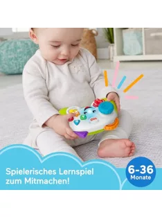   Fisher-Price Videojáték-kontroller utánzat, tanulós játék kisgyerekeknek német nyelvű zenével OUTLET termék