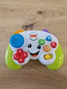 Fisher-Price Videojáték-kontroller utánzat, tanulós játék kisgyerekeknek német nyelvű zenével OUTLET termék