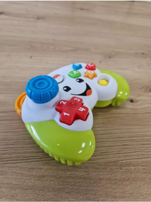 Fisher-Price Videojáték-kontroller utánzat, tanulós játék kisgyerekeknek német nyelvű zenével OUTLET termék