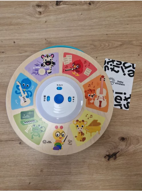 Baby Einstein, Magic Touch  elektronikus fa zenélő játék, zenekocka és érzékszervi, kézségfejlesztő játék.Angol- francia- spanyol nyelvű OUTLET termék