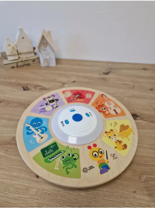 Baby Einstein, Magic Touch  elektronikus fa zenélő játék, zenekocka és érzékszervi, kézségfejlesztő játék.Angol- francia- spanyol nyelvű OUTLET termék