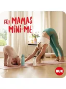 NUK Mini-Me Flip szívószállal kisgyermekeknek, 12 hónapos kortól, 500 ml, rozsdamentes acél kulacs gyerekeknek OUTLET termék