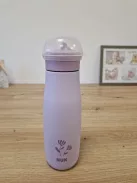 NUK Mini-Me Flip szívószállal kisgyermekeknek, 12 hónapos kortól, 500 ml, rozsdamentes acél kulacs gyerekeknek OUTLET termék