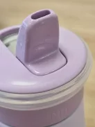 NUK Mini-Me Flip szívószállal kisgyermekeknek, 12 hónapos kortól, 500 ml, rozsdamentes acél kulacs gyerekeknek OUTLET termék
