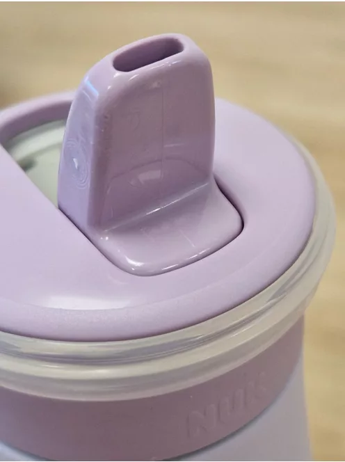 NUK Mini-Me Flip szívószállal kisgyermekeknek, 12 hónapos kortól, 500 ml, rozsdamentes acél kulacs gyerekeknek OUTLET termék