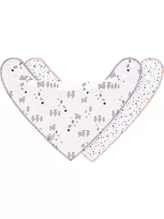   LÄSSIG bio pamut bandana nyálkendő szett, 2 db, patentos, kétoldalas OUTLET termék
