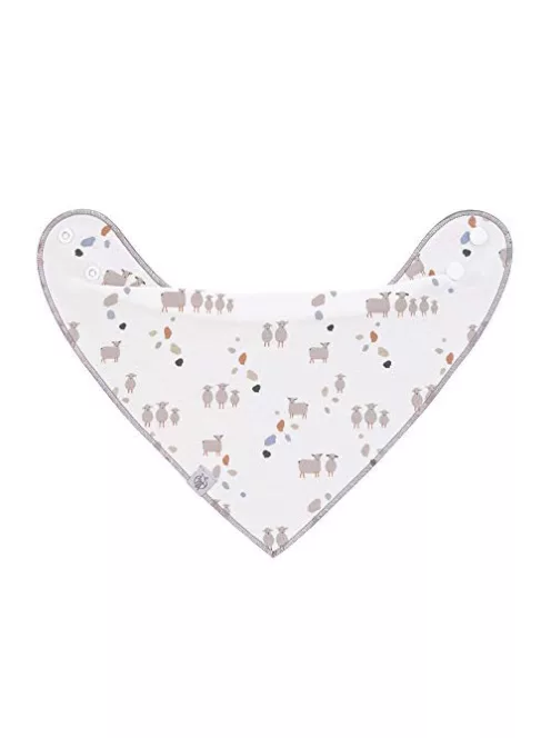 LÄSSIG bio pamut bandana nyálkendő szett, 2 db, patentos, kétoldalas OUTLET termék