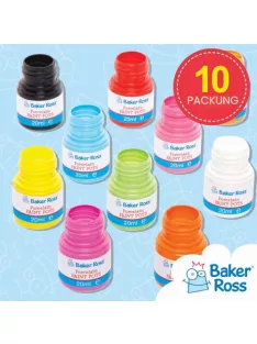   Baker Ross FE593 porcelánfesték tégelyek - 10 darabos csomag, kerámiafesték, festőkészletek gyerekeknek, festés gyerekeknek OUTLET termék