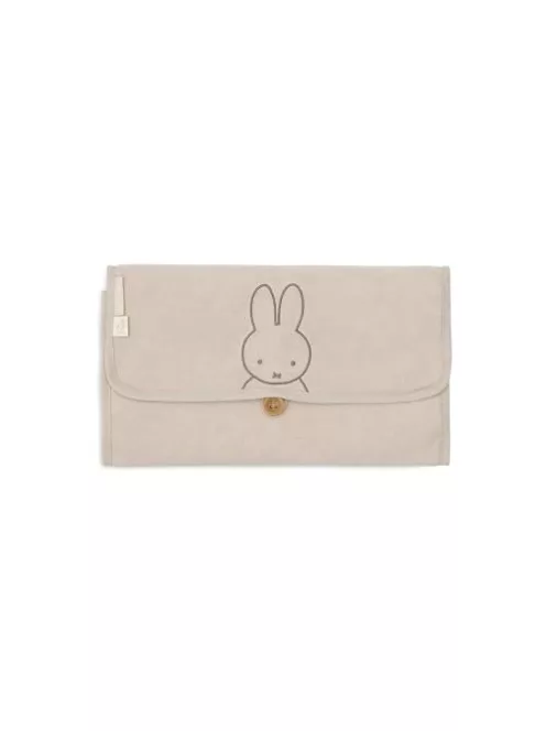 Jollein pamut pelenkázó alátét - Miffy nougat, Kihajtva mérete: 28 x 70 cm OUTLET termék