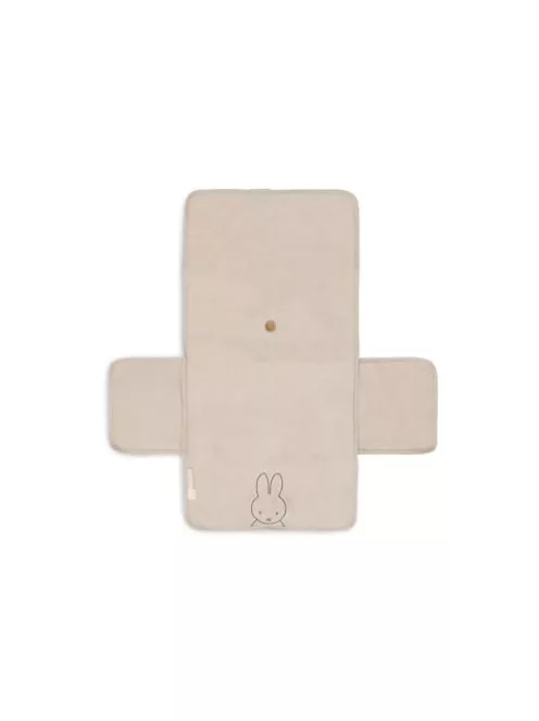 Jollein pamut pelenkázó alátét - Miffy nougat, Kihajtva mérete: 28 x 70 cm OUTLET termék