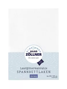  Julius Zöllner Jersey gumis lepedő, 100x100 cm-es járókamatracokhoz, fehér OUTLET termék
