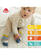 Fehn Otter Theo csörgő zokni – Activity babazokni állatmintával OUTLET termék