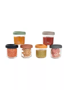   BÉABA bébiétel tárolóedény – 6 darabos csomag – mérőbeosztással – hőálló – 250 ml – Sunrise OUTLET termék