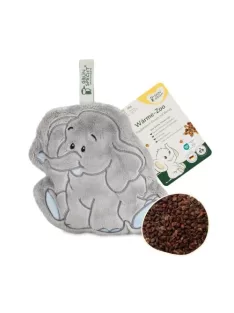   GRÜNSPECHT Wärmezoo melegítő párna, szőlőmag töltet, 100% pamut, elefánt OUTLET termék