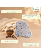 GRÜNSPECHT Wärmezoo melegítő párna, szőlőmag töltet, 100% pamut, elefánt OUTLET termék