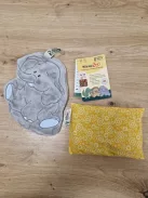 GRÜNSPECHT Wärmezoo melegítő párna, szőlőmag töltet, 100% pamut, elefánt OUTLET termék