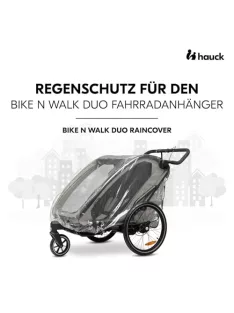   Hauck esővédő Bike N Walk Duo kerékpár-utánfutóhoz, OUTLET termék