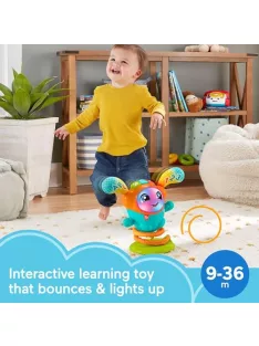   Fisher-Price DJ Hüpfi interaktív német nyelvű játék, OUTLET termék