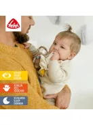 Fehn elalvássegítő és szundikendő, pamut muszlinból, aranyos plüss játékfigurával OUTLET termék
