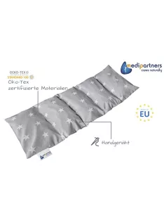   Medi Partners 60x20cm-es cseresznyemagos párna, pamut levehető huzattal OUTLET termék