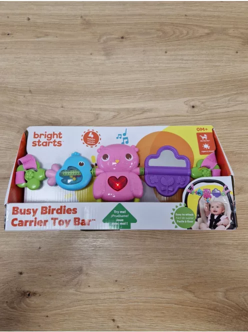 Bright Starts 4 dallamot jatszó, zenélő játékív hordozóra , babakocsira OUTLET termék
