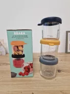 BÉABA bébiétel tárolóedény – 6 darabos csomag – mérőbeosztással – hőálló – 250 ml – Sunrise OUTLET termék