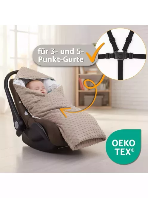 Totsy Baby  babaülés takaró kétoldalas, babakocsiba, hordozóba, 90 x 90 cm OUTLET termék