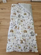 Totsy Baby  babaülés takaró kétoldalas, babakocsiba, hordozóba, 90 x 90 cm OUTLET termék