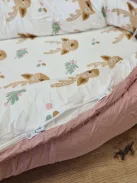 URMYWO babafészek újszülötteknek - 90x50 cm - kézzel készített, kétoldalas kokon100% pamutból OUTLET termék