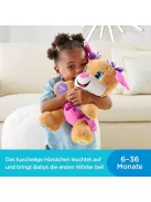 Fisher-Price németül beszélő, éneklő plüssjáték, babajáték 6 hónapos kortól, OUTLET termék