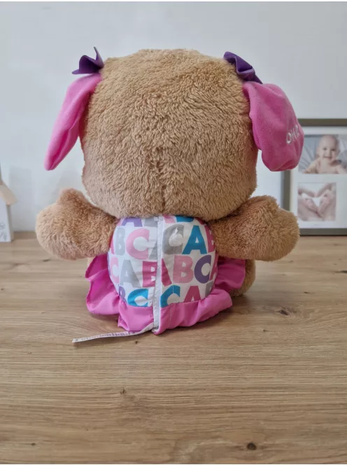 Fisher-Price németül beszélő, éneklő plüssjáték, babajáték 6 hónapos kortól, OUTLET termék