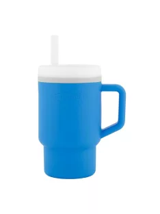   INFANTINO itatópohár kifolyásbiztos szívószállal és kisgyermekbarát füllel,255 ml, óceán OUTLET termék