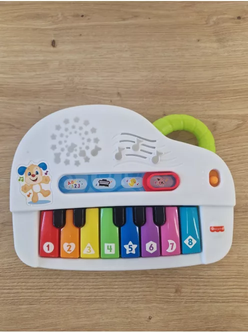 Fisher-Price  világító zongora babajáték, német nyelvű OUTLET termék