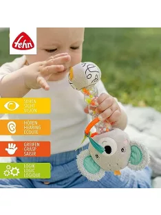   Fehn Koala motorikafejlesztő és csörgős rágójáték babáknak OUTLET termék