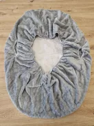 Pótbetét, belső huzat  fűzfa babakosárhoz, 104 x 72 cm, szürke OUTLET termék