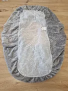 Pótbetét, belső huzat  fűzfa babakosárhoz, 104 x 72 cm, szürke OUTLET termék