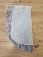 Pótbetét, belső huzat  fűzfa babakosárhoz, 104 x 72 cm, szürke OUTLET termék