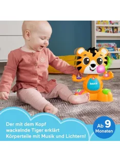   Fisher-Price Beat Bande Lern & Tanz Tiger Justin tanulójáték babáknak és kisgyermekeknek, német nyelvű kiadás OUTLET termék