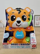 Fisher-Price Beat Bande Lern & Tanz Tiger Justin tanulójáték babáknak és kisgyermekeknek, német nyelvű kiadás OUTLET termék